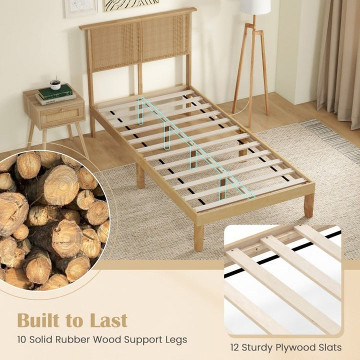 Kids Rattan Bed - TWIN SIZE