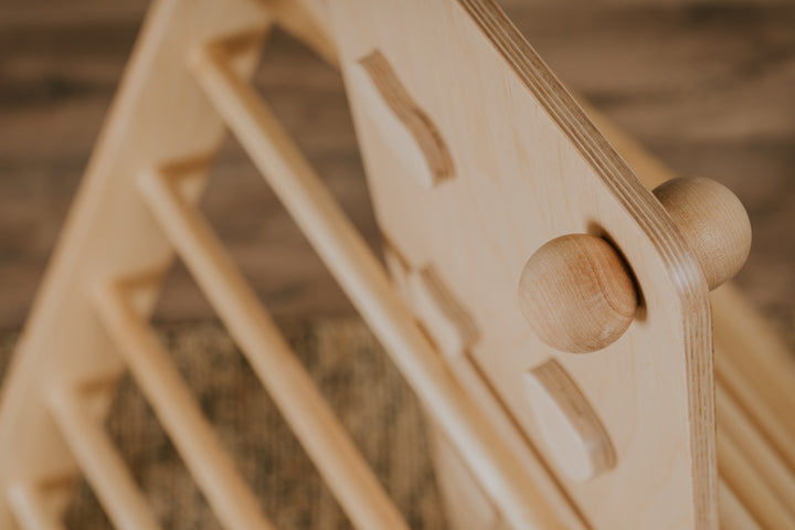 Pikler Triangle & Swedish Ladder Wall Gym – 2-in-1 Kids Climber Set