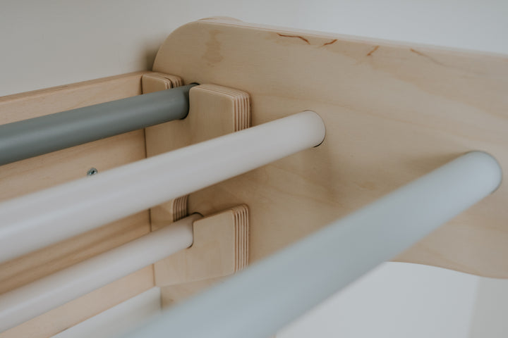 Pikler Triangle & Swedish Ladder Wall Gym – 2-in-1 Kids Climber Set