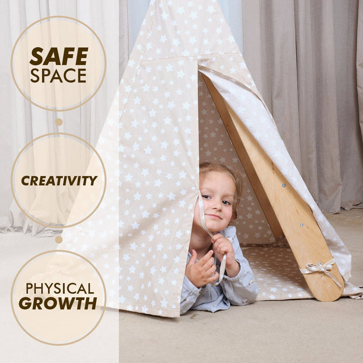 Tent Cover & Mat for Pikler Climbing Triangle – Play Fort Canopy Accessory