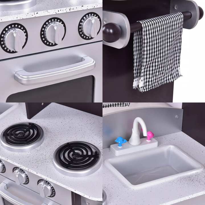 Kids Modern Pretend Play Kitchen Set