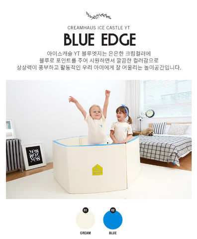 Creamhaus Ice Castle YT – Modular Play Mat & Play Pen Set, Non-Toxic Foam