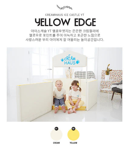 Creamhaus Ice Castle YT – Modular Play Mat & Play Pen Set, Non-Toxic Foam