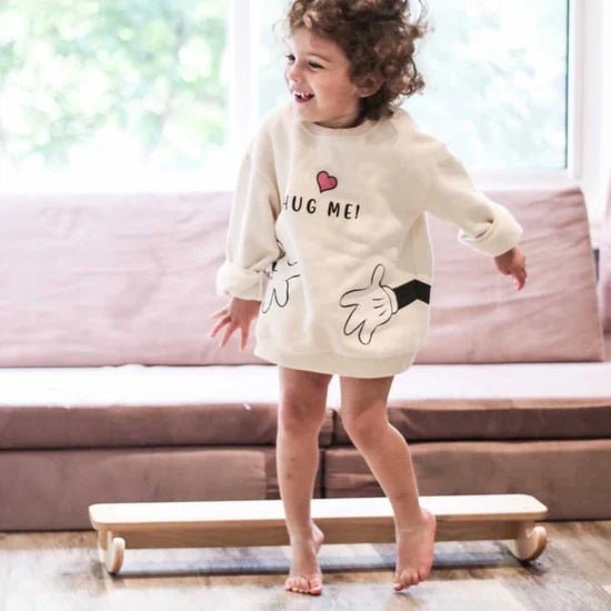Toddler Wobble Balance Beam – Montessori Rocking Balance Board - Made In Canada