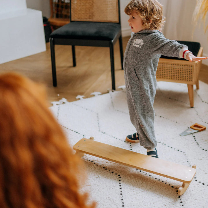 Toddler Wobble Balance Beam – Montessori Rocking Balance Board - Made In Canada