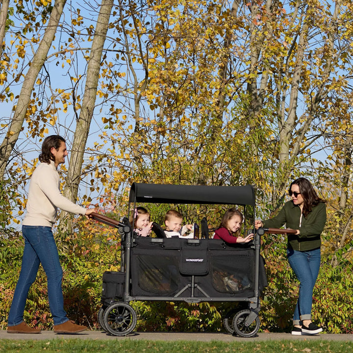 Wonderfold 6-Seater Stroller Wagon | All-Terrain Folding Push & Pull Wagon