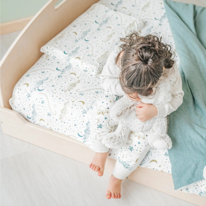 Montessori Floor Bed With Shelves (JUNIOR) Made In Canada
