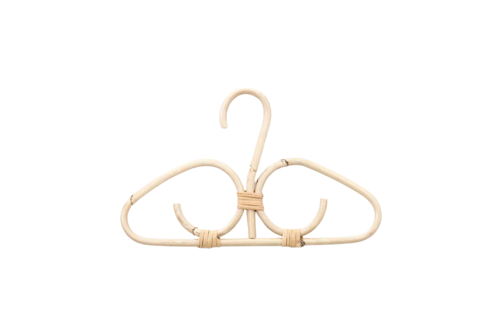 Rattan Kids Hangers (Set Of 5)