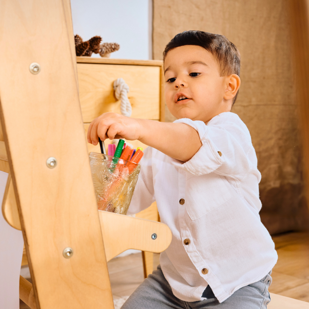 Indoor Playground for Toddlers - 7in1 Playground + Swings Set + Slide Board + Art Set