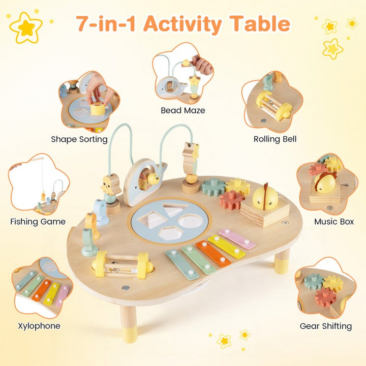 7-in-1 Toddler Activity Table | Sensory Toy for 18 Month+