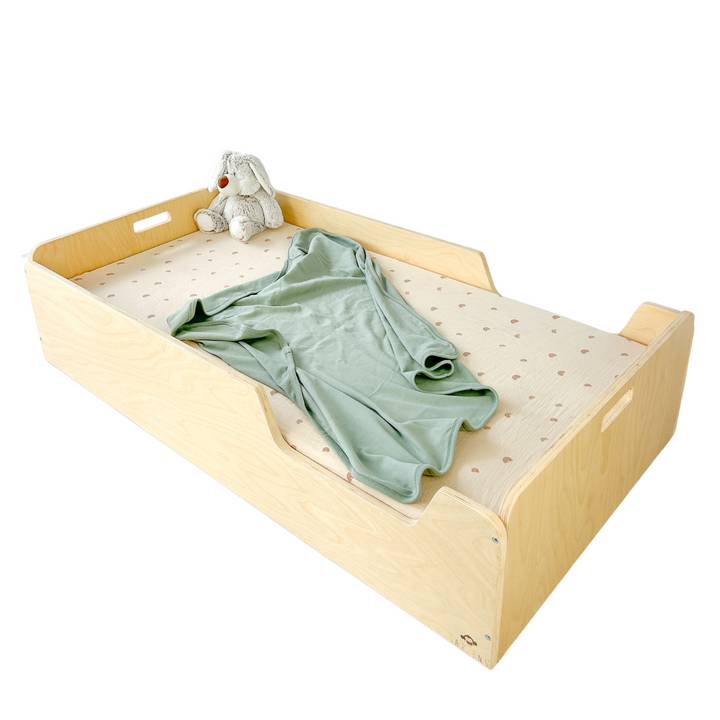 Montessori Floor Bed with Rails (Crib or Twin) Made In Canada