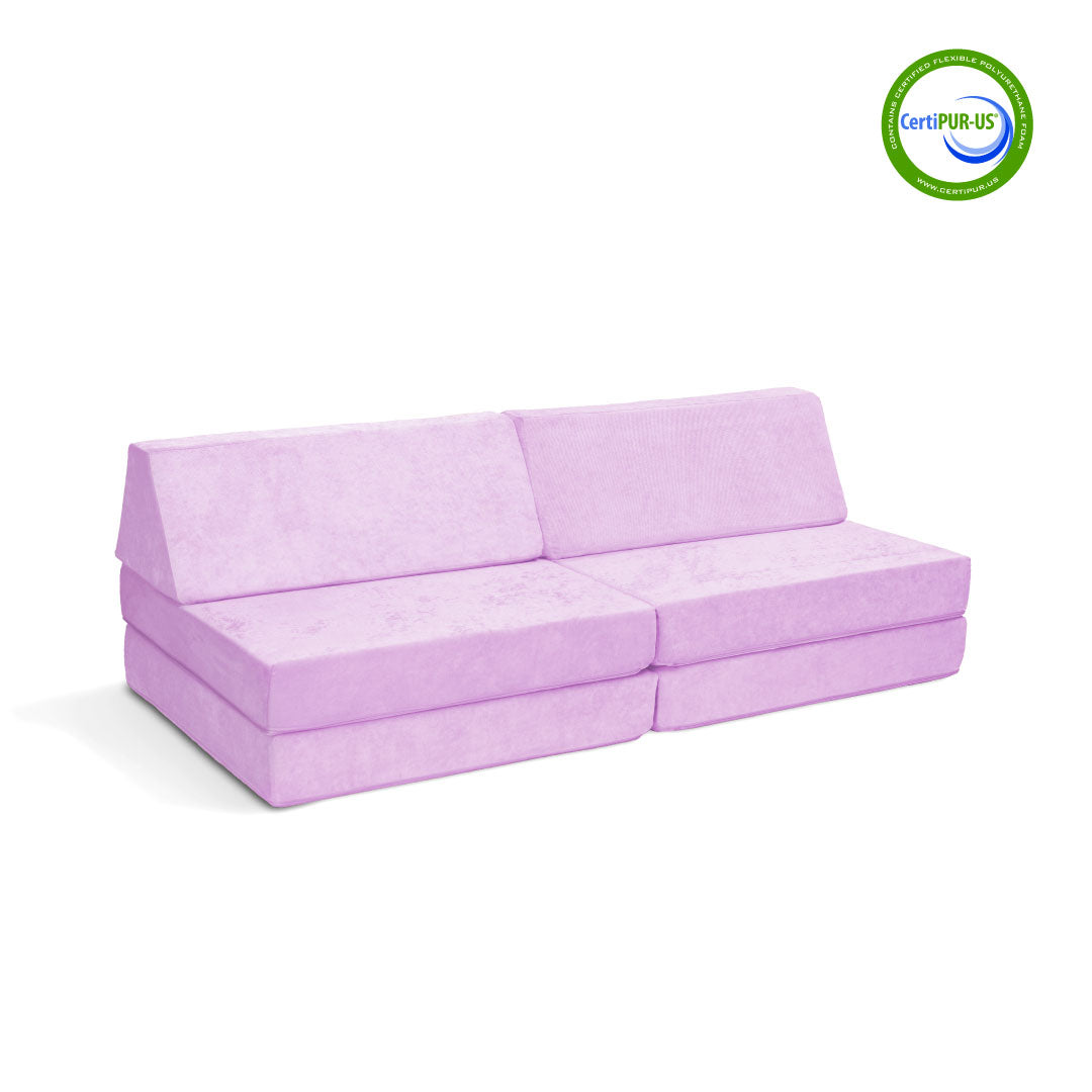 The Coconut Play Couch in Lilac Lush