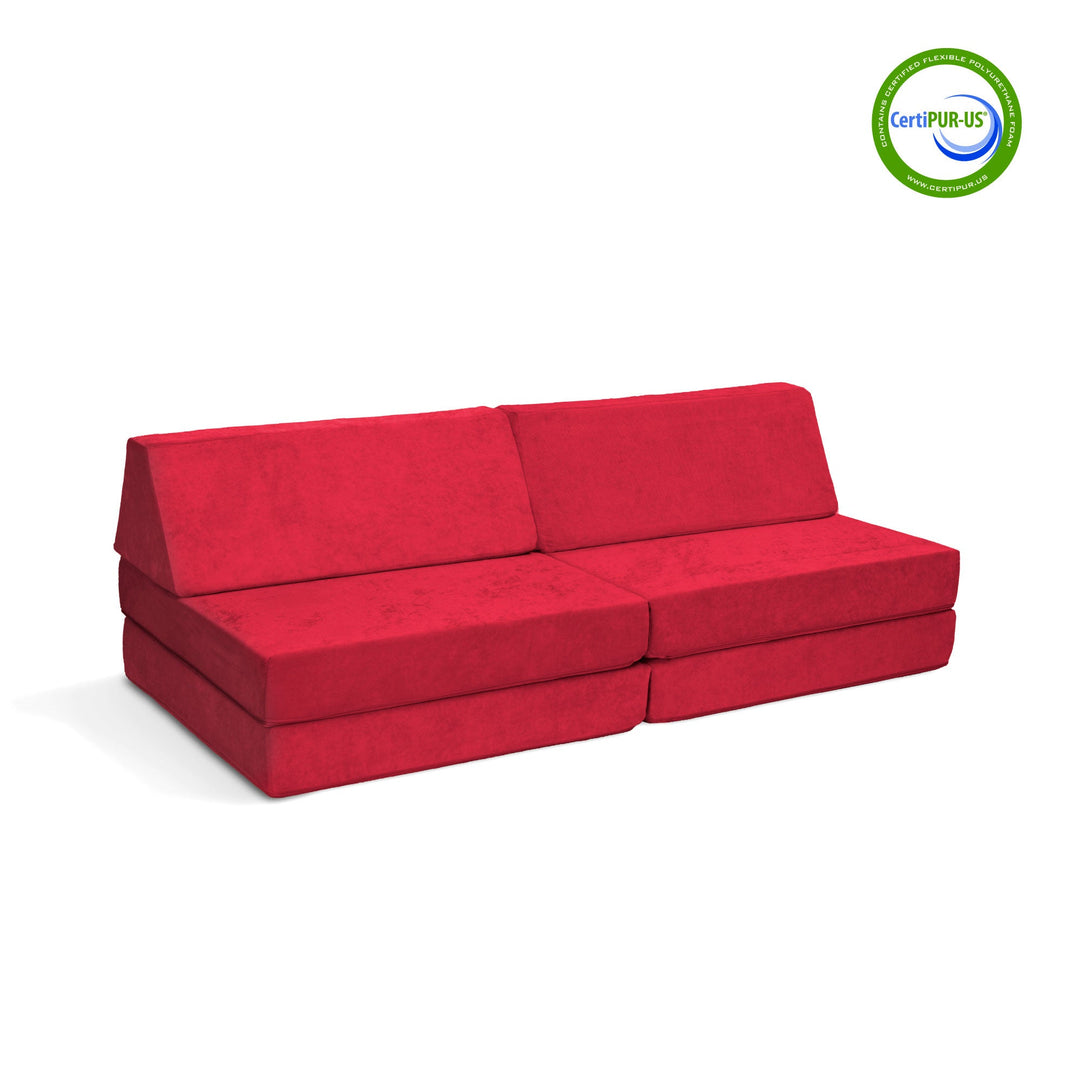 The Coconut Play Couch in Poppy Pop