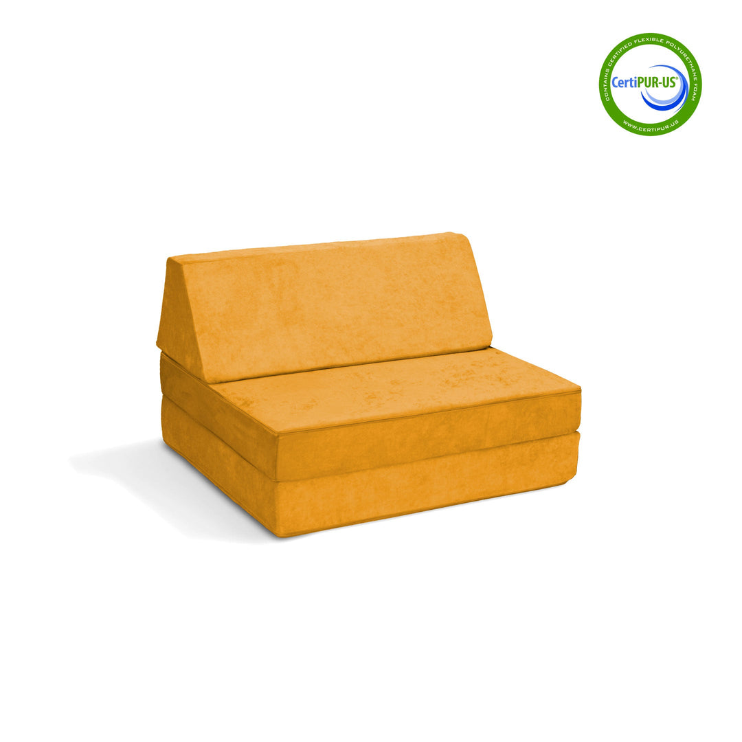 The Half-Coconut Play Couch in Bumble Bloom