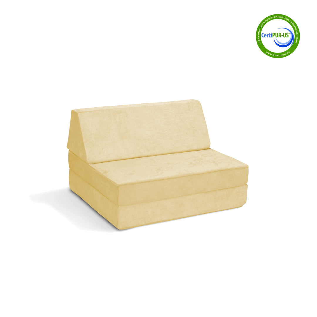The Half-Coconut Play Couch in Buttercream Dream