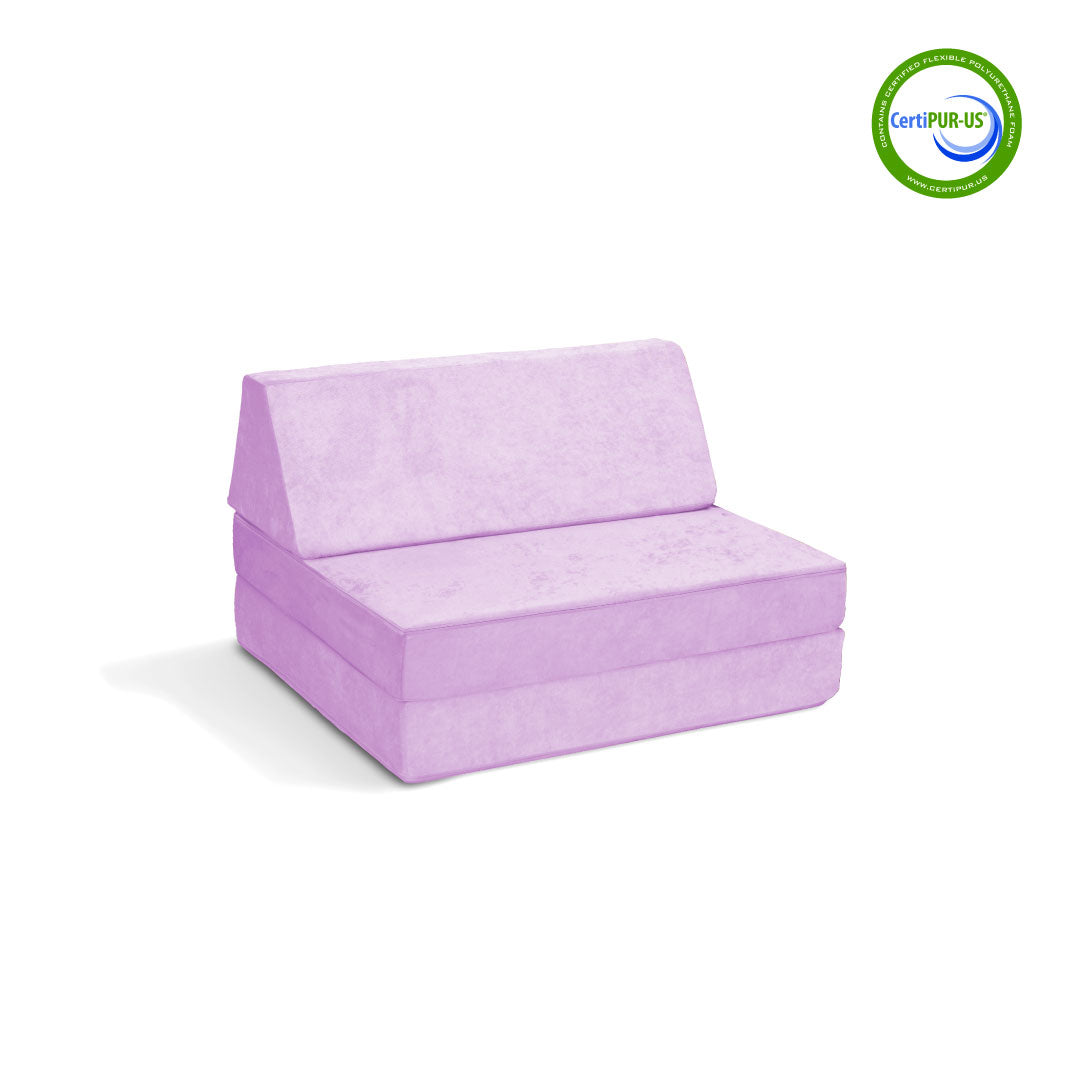 The Half-Coconut Play Couch in Lilac Lush