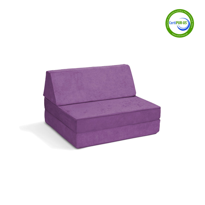 The Half-Coconut Play Couch in Groovy Grape