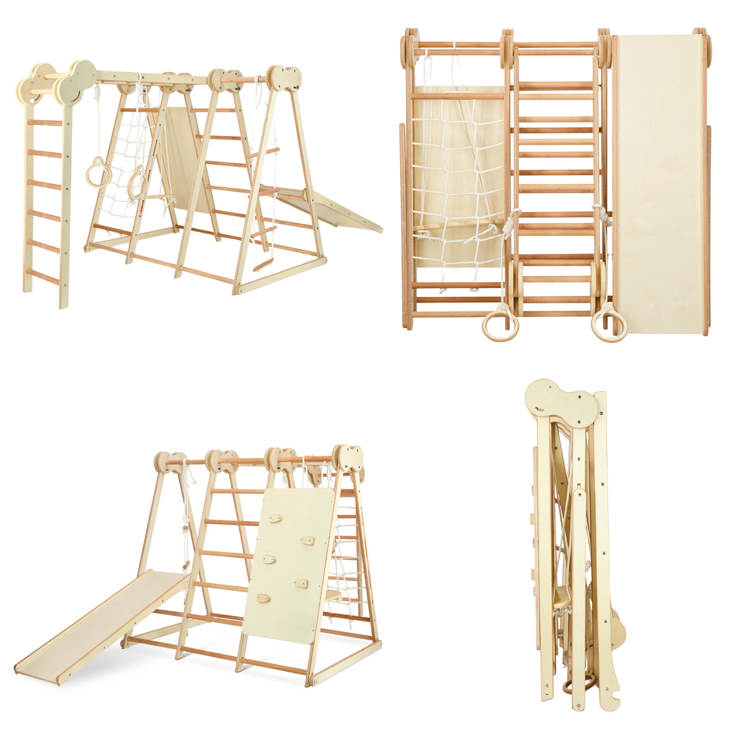 6-in-1 Climb N' Swing Children's Indoor Play Gym