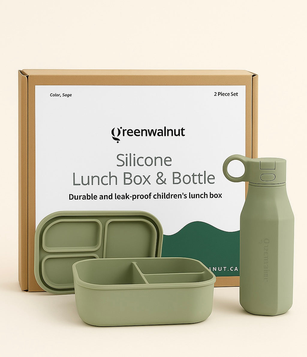 Premium Food-Grade Silicone Leak Proof Lunch Box & Water Bottle Set