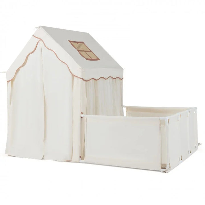 Kids Play Tent with Playpen, Mat & Lights