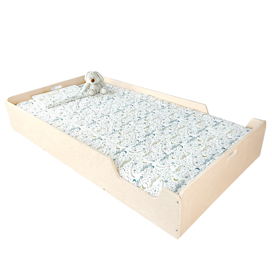 Montessori Floor Bed with Rails (Crib or Twin) Made In Canada