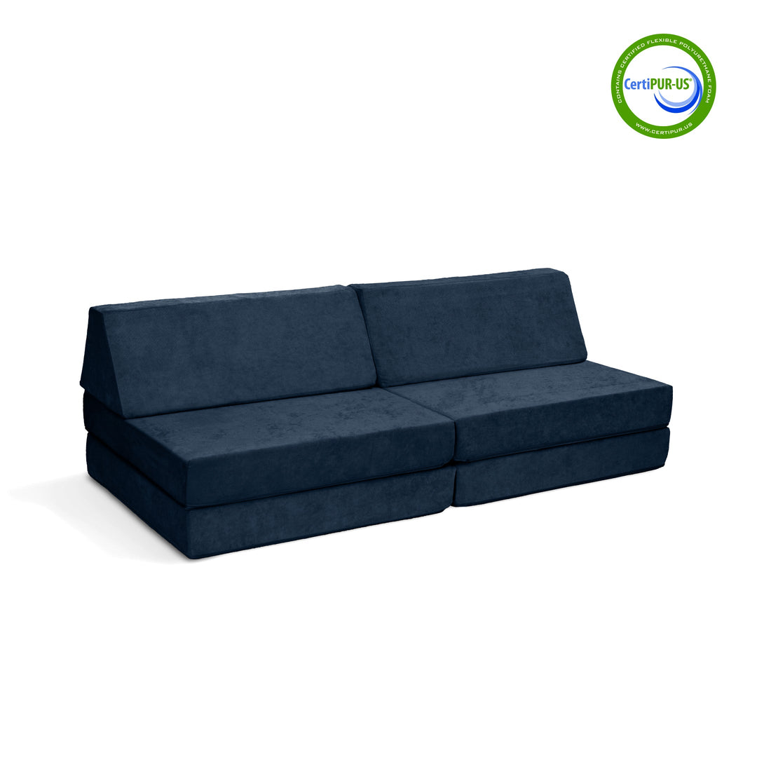 The Coconut Play Couch in Midnight Tide