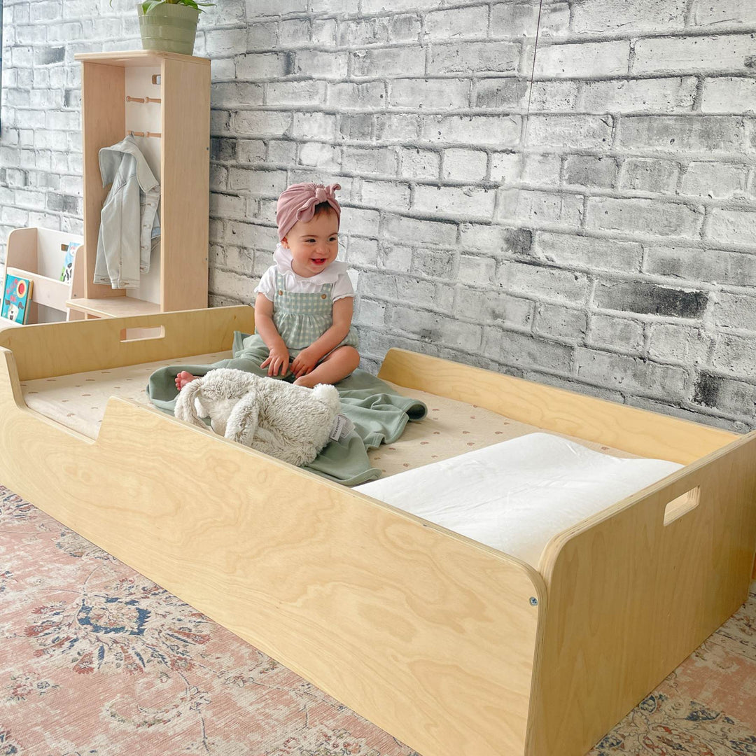 Montessori Floor Bed with Rails (Crib or Twin) Made In Canada