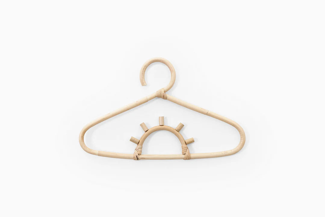 Rattan Kids Hangers (Set Of 5)