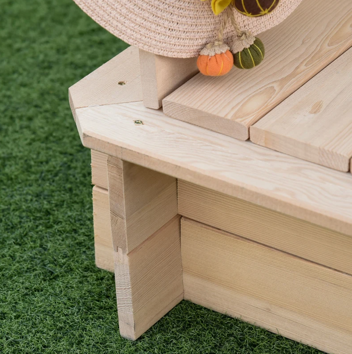 Sandbox With Adjustable Canopy