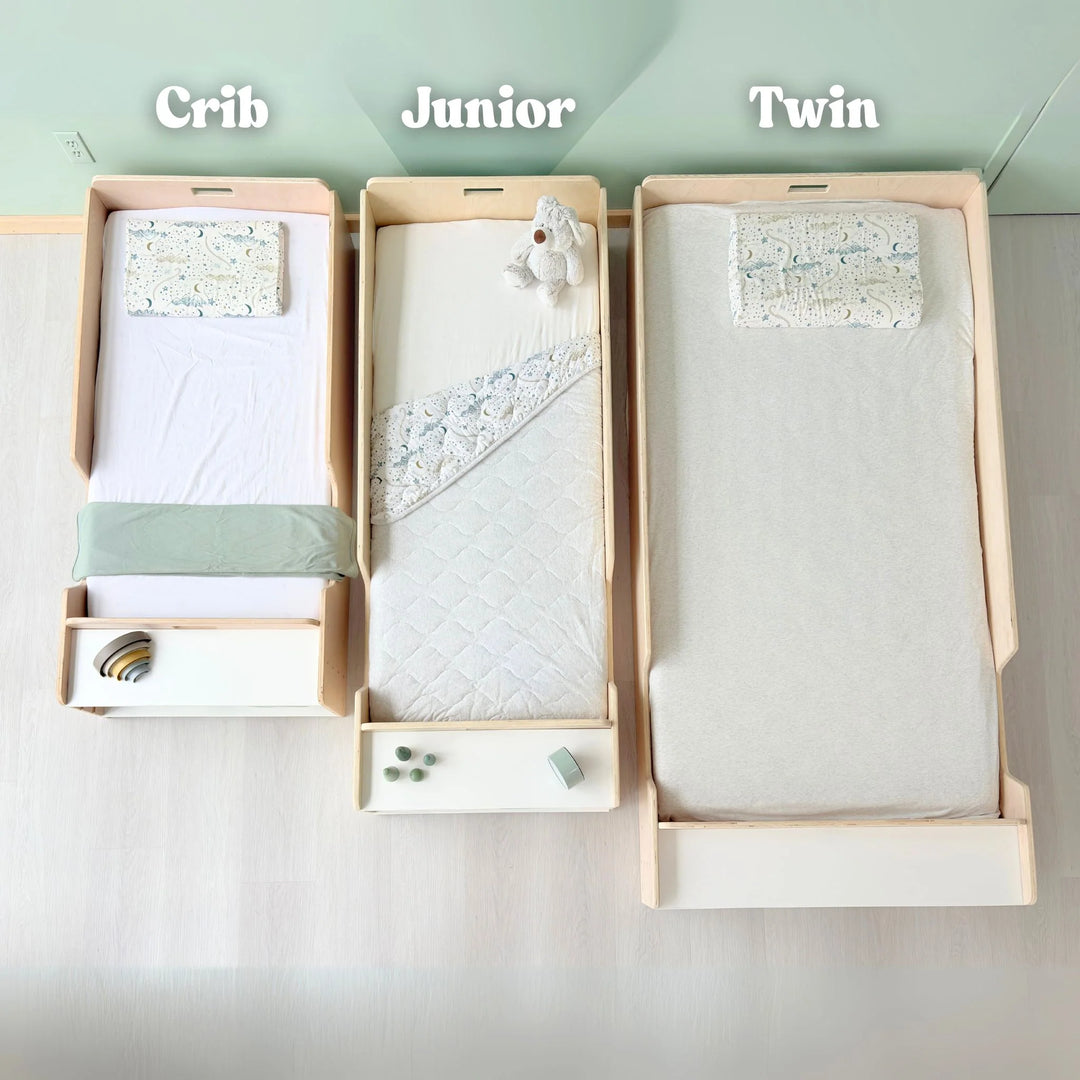 Montessori Floor Bed with Rails (Twin) Made In Canada