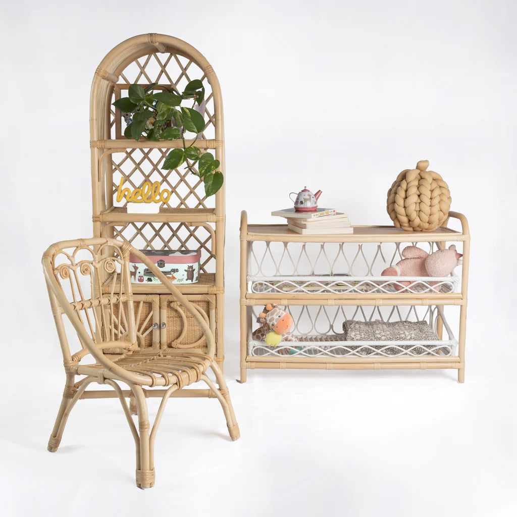 Rattan Kids Chairs (Set Of 2)