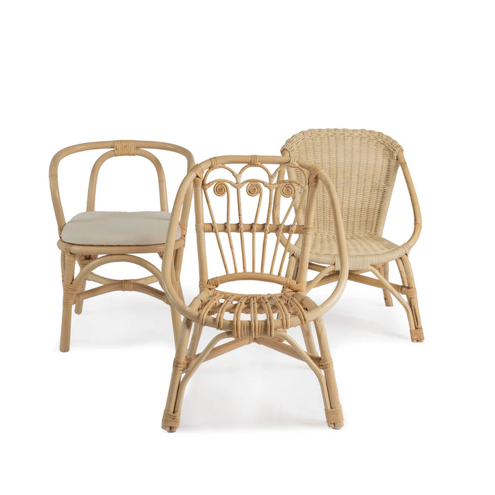 Rattan Kids Chairs - FAWN (Set Of 2)