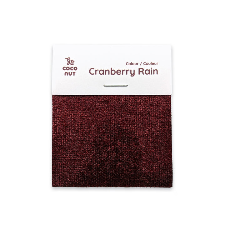 Cranberry Rain fabric sample, The Coconut Play Couch