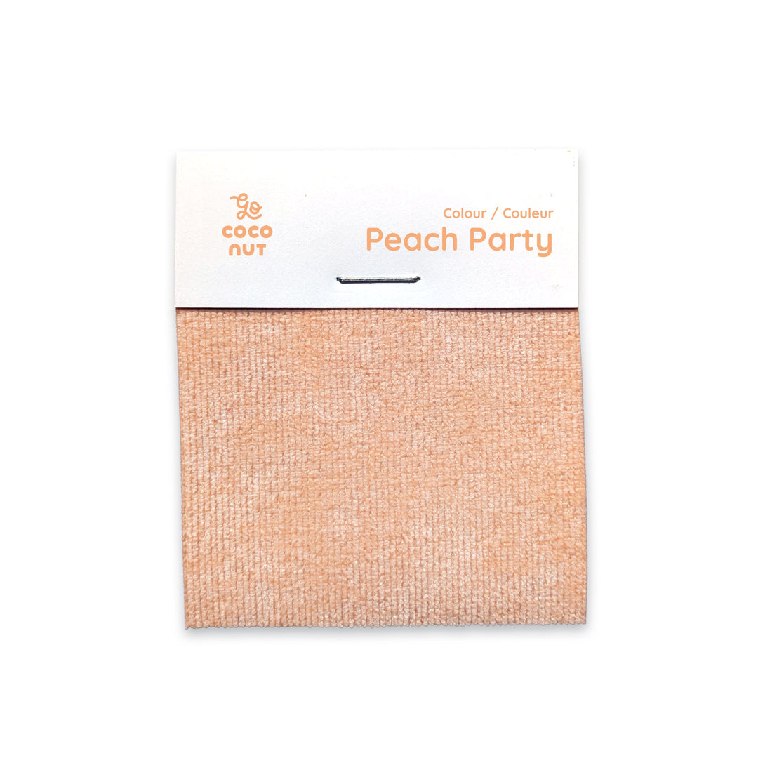 Peach Party fabric sample, The Coconut Play Couch