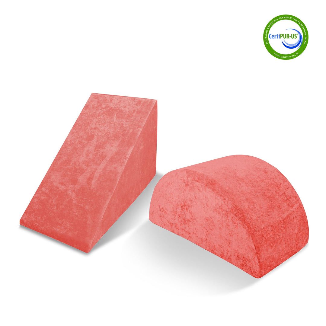 Wedge & Mega Rocker Bundle in Coral Crush