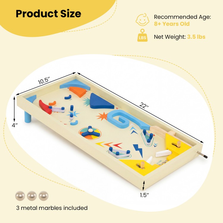Tabletop Pinball | Coordination Toy for Kids 8+ & Adults