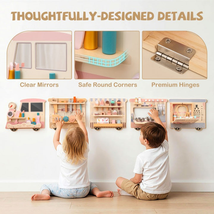 Wooden Pretend Play Wall Panels