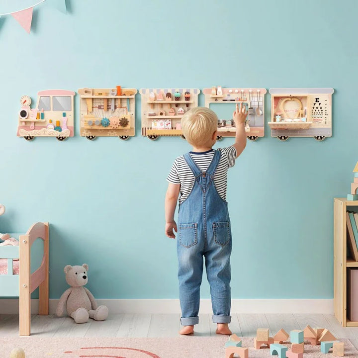Wooden Pretend Play Wall Panels