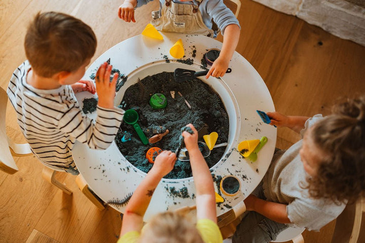 Wooden Sensory Table for Toddlers - 4-in-1 Montessori Activity Table