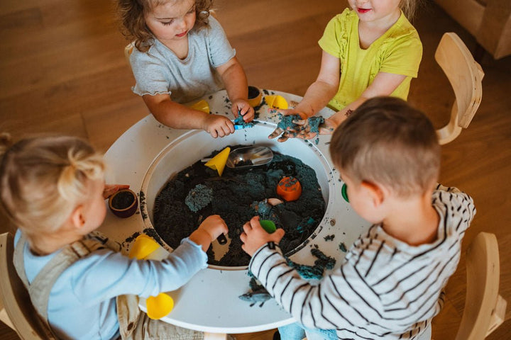 Wooden Sensory Table for Toddlers - 4-in-1 Montessori Activity Table