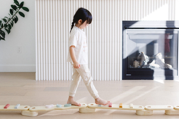 Step 'n Balance – Kids Modular Balance Beam Building Set (Indoor Gross Motor)