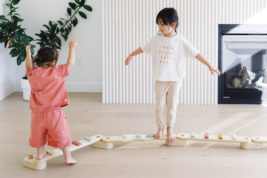 Step 'n Balance – Kids Modular Balance Beam Building Set (Indoor Gross Motor)