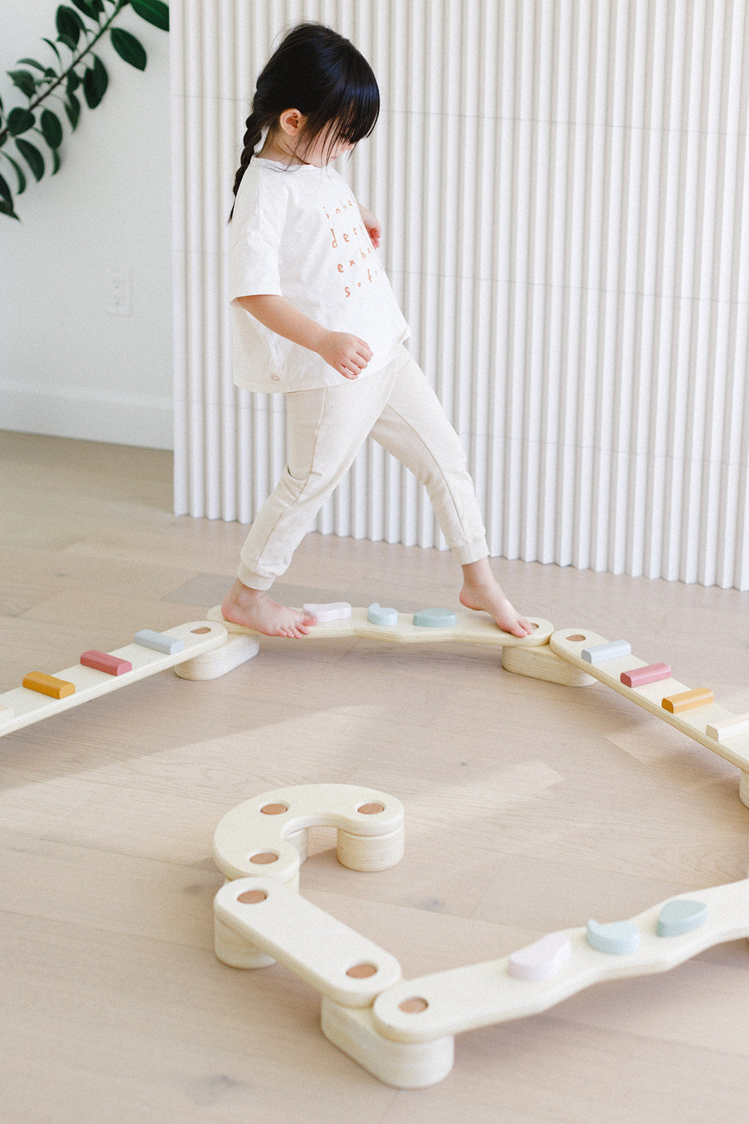 Step 'n Balance – Kids Modular Balance Beam Building Set (Indoor Gross Motor)