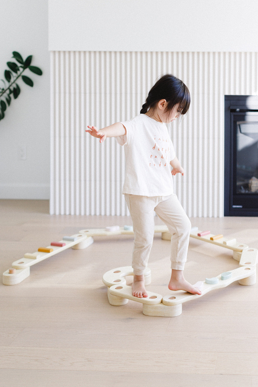 Step 'n Balance – Kids Modular Balance Beam Building Set (Indoor Gross Motor)