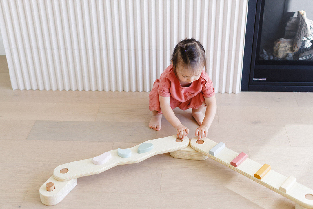 Step 'n Balance – Kids Modular Balance Beam Building Set (Indoor Gross Motor)