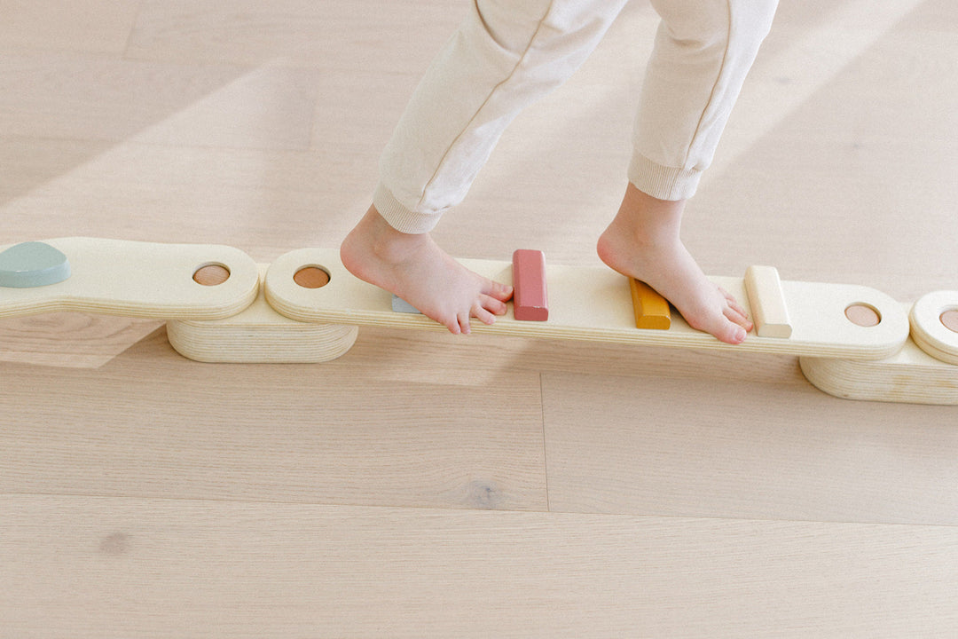Step 'n Balance – Kids Modular Balance Beam Building Set (Indoor Gross Motor)