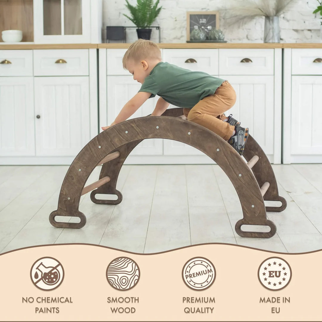 2 In 1: Climbing Arch + Cushion - Chocolate