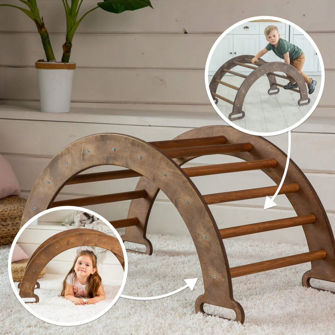 2 In 1: Climbing Arch + Cushion - Chocolate