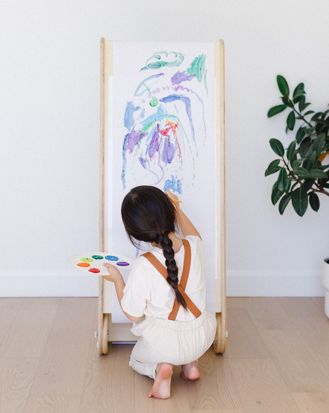 2-in-1 “Slide ’n Sketch” – Folding Kids Slide with Drawing Easel Board (Indoor Play)