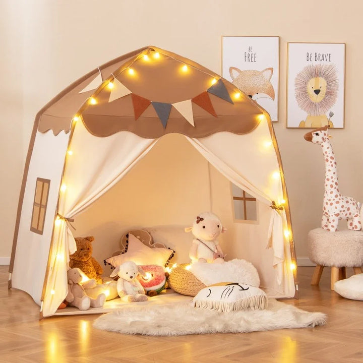 Large Kids Play Tent With Lights